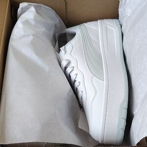 Puma Women's Court Lally Skye White Mint Platform Sneakers 9 NIB